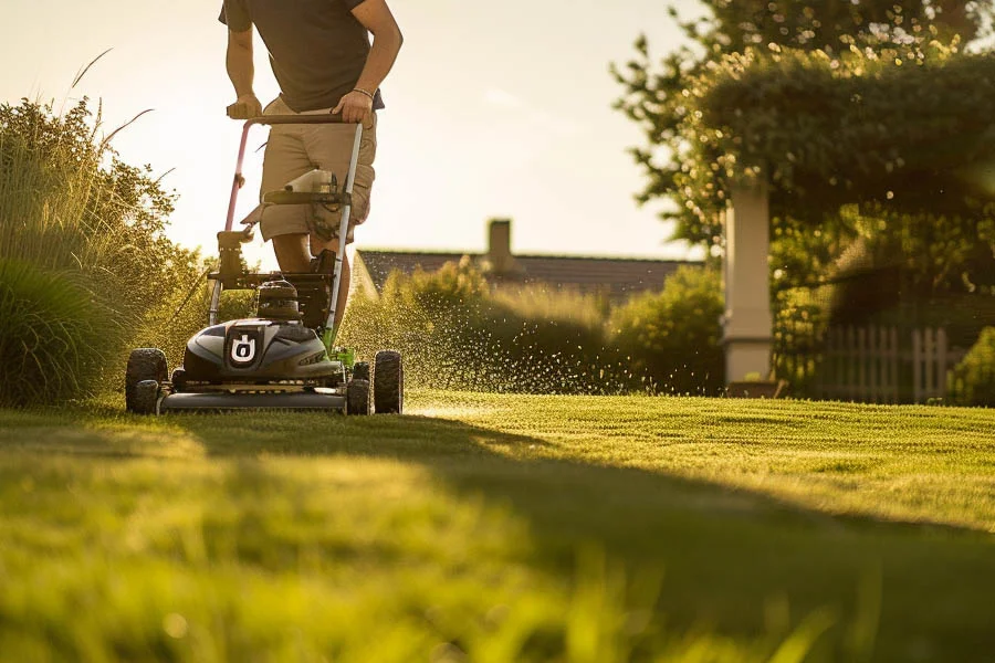 self propelled battery mower