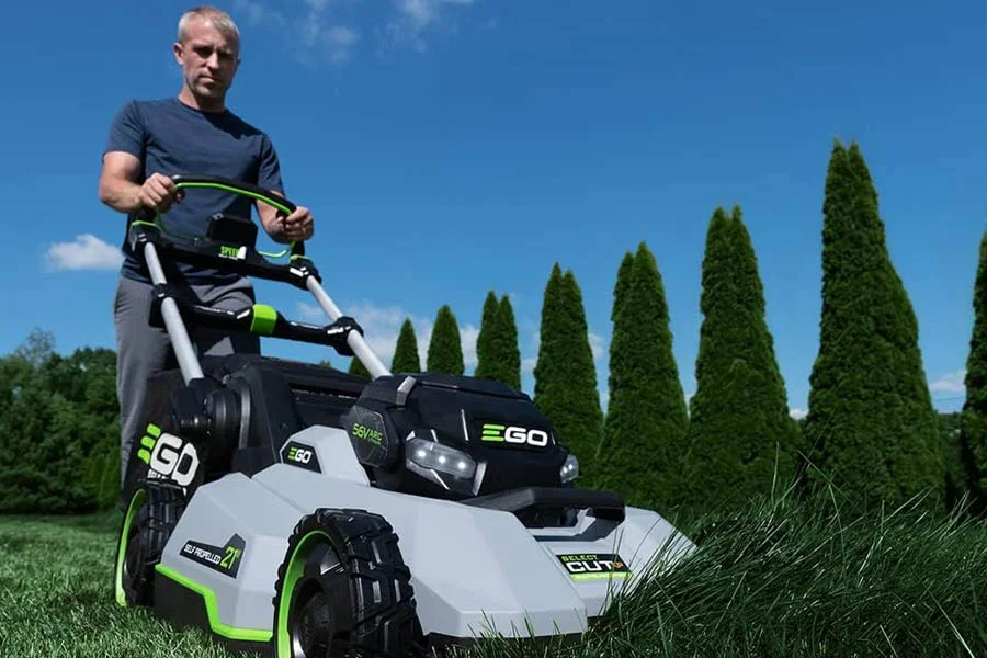 walk behind electric lawn mower