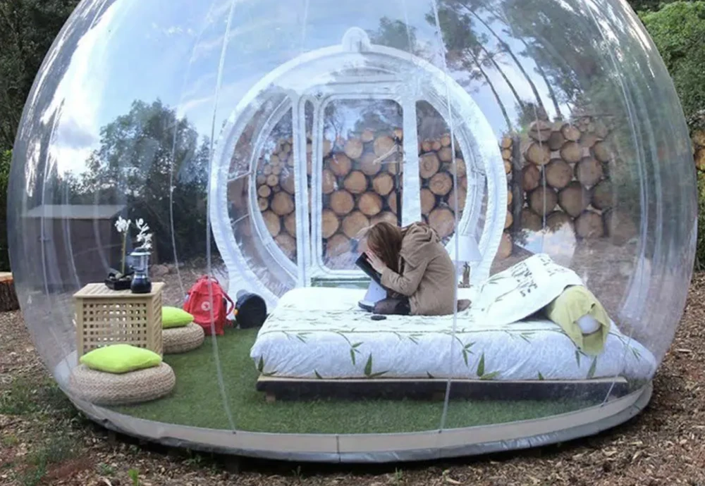 stargazing clear inflatable bubble dome igloo tent