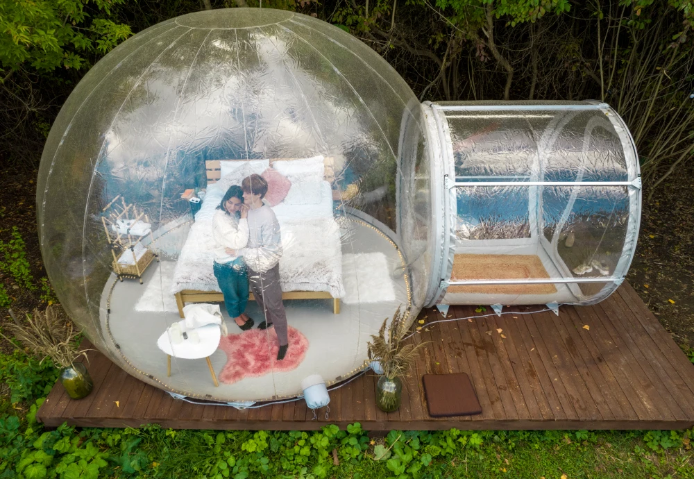 stargazing clear inflatable bubble dome igloo tent